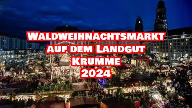 Waldweihnachtsmarkt auf dem Landgut Krumme 2024